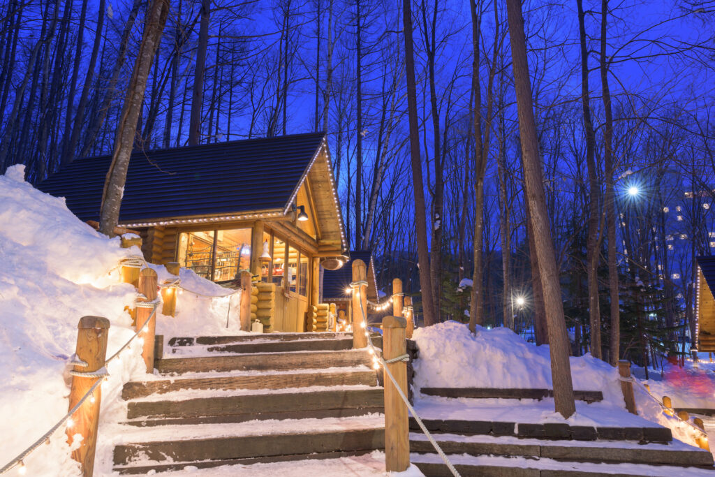 winter cabin